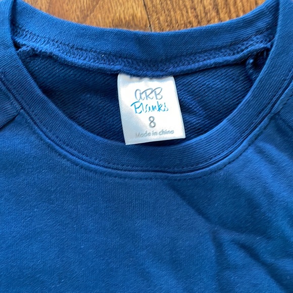 Set of navy and red girls sweatshirts size 8 new! - Picture 3 of 6